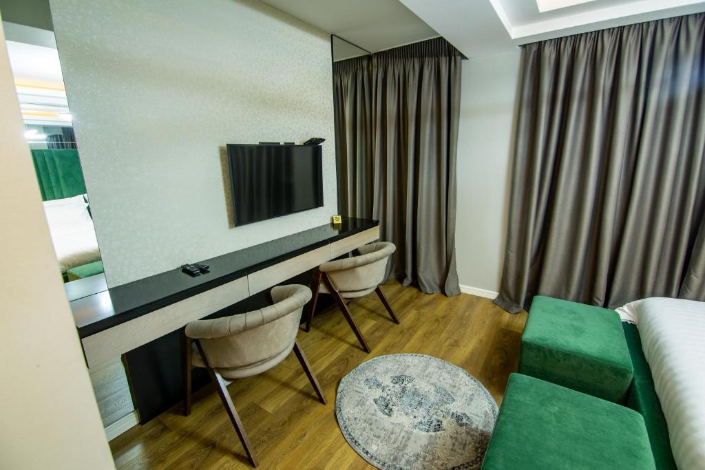 TV a/nebo společenská místnost v ubytování Tree Hotel