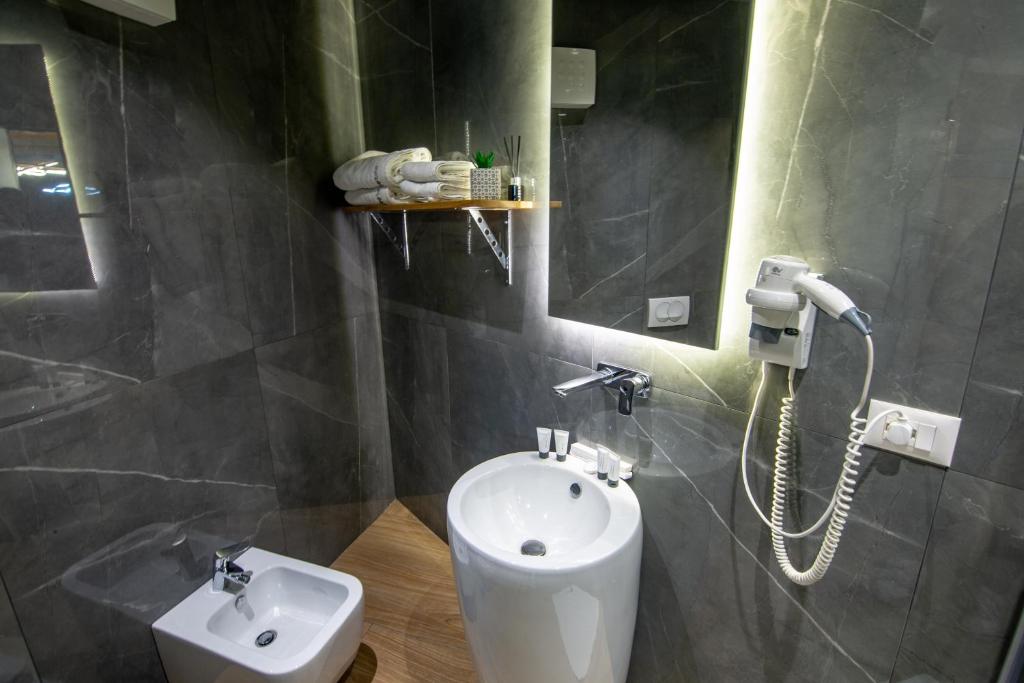 Koupelna v ubytování Tree Hotel