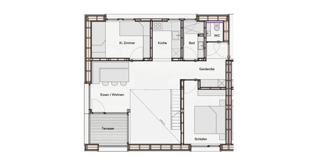 Půdorys ubytování Haus im WALDner
