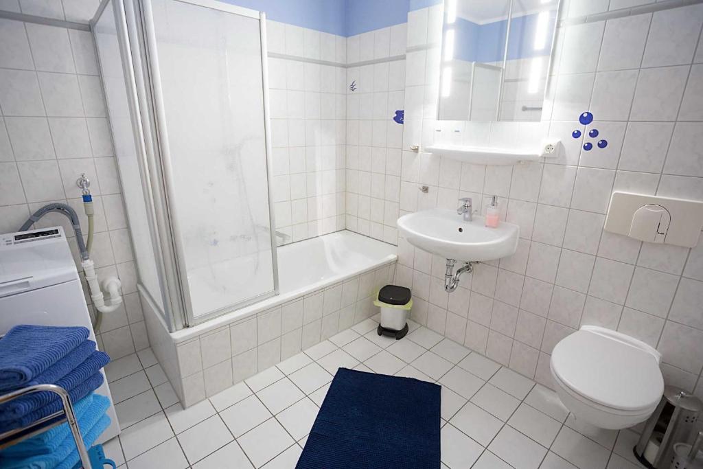 Koupelna v ubytování Ferienwohnung Urlaub