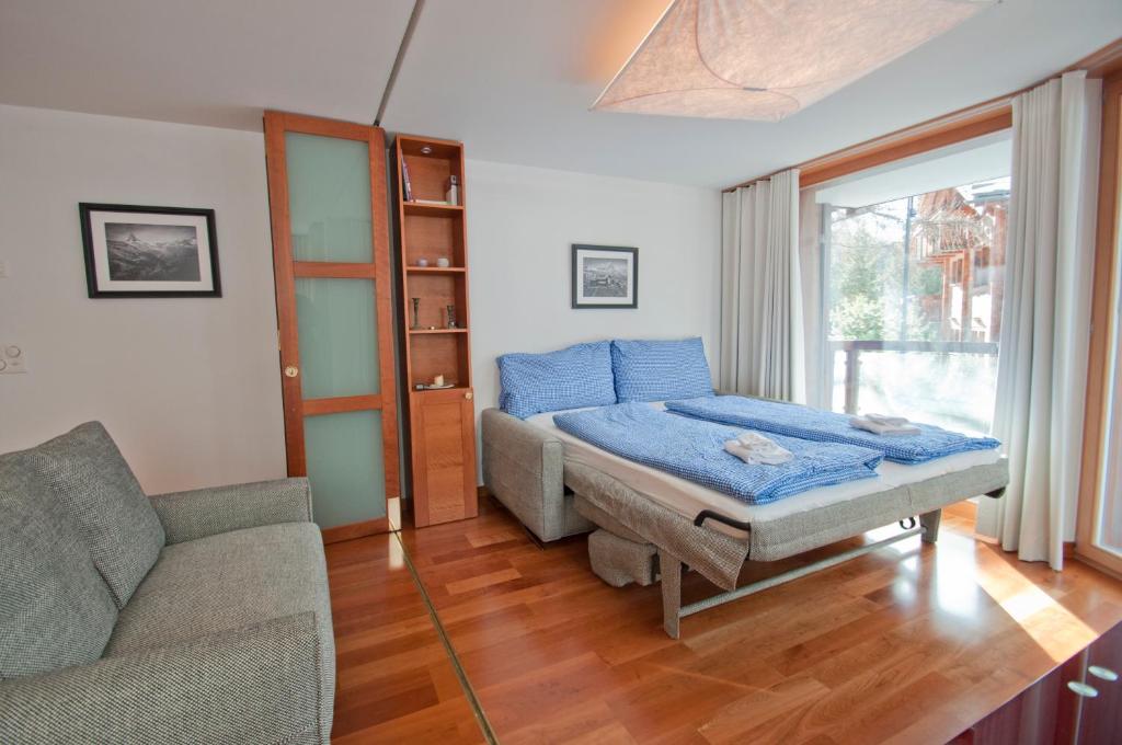 Posezení v ubytování Casa D'Amore, Apartment Lyskamm