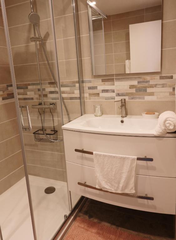 Kúpeľňa v ubytovaní Appartements à la ferme