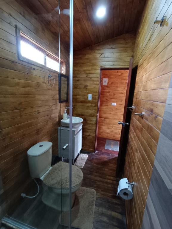 Koupelna v ubytování Casa en el Árbol Guatavita
