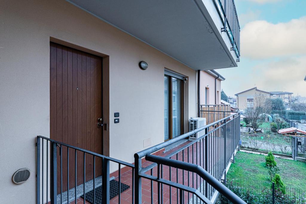 A balcony or terrace at [CANTU-COMO] WiFi, Design & Relax