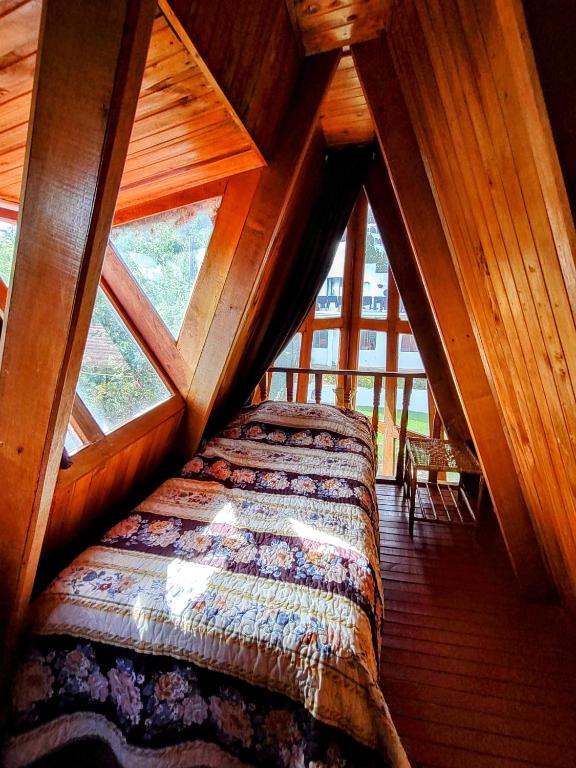 Postel nebo postele na pokoji v ubytování Refugio Génesis habitaciones Lago de Tota