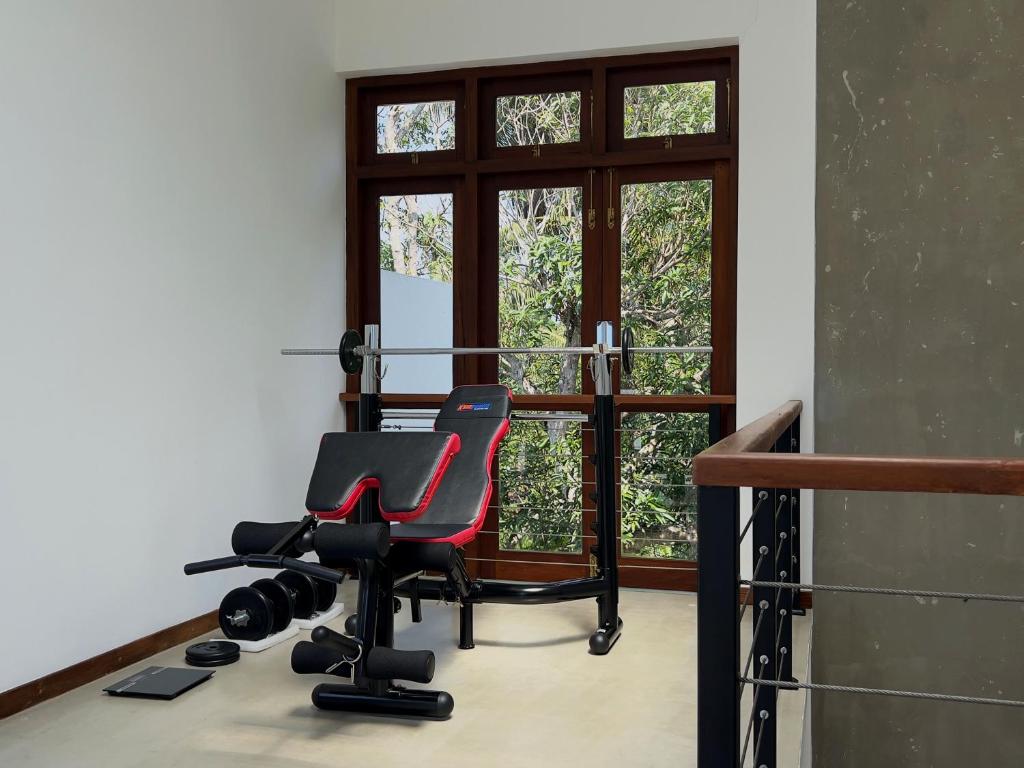 Fitness centrum a/nebo fitness zařízení v ubytování Villa Ema