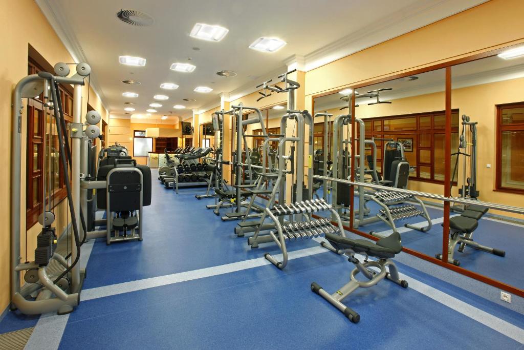 Fitness centrum a/nebo fitness zařízení v ubytování Ensana Nové Lázně