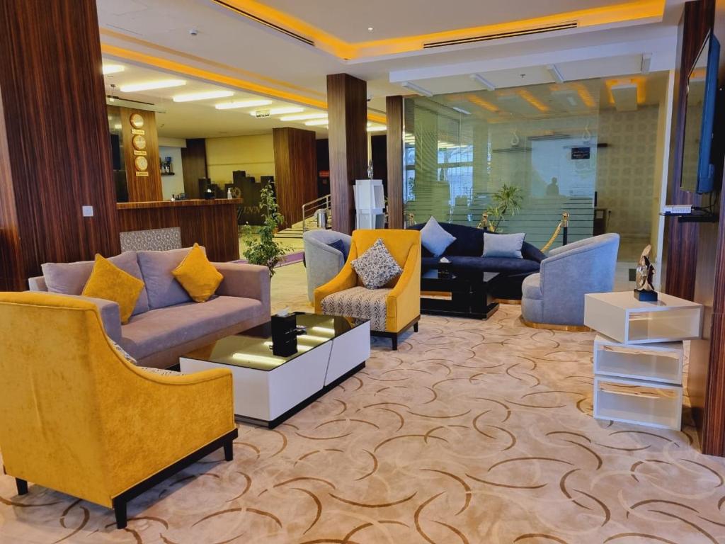 Posezení v ubytování رؤوم ان للشقق الفندقية-Raoum Inn Hotel Apartments