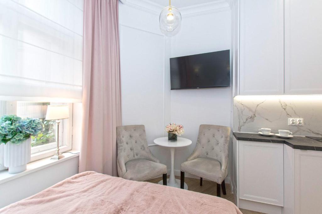 Kuchyňa alebo kuchynka v ubytovaní La Boutique Studio Sopot