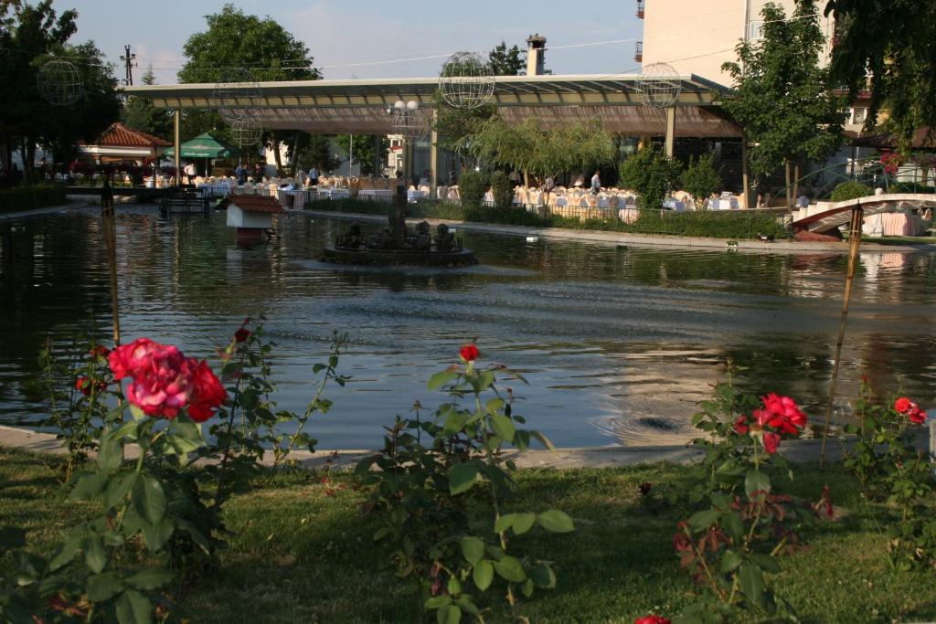 Výhled na řeku, která protéká v blízkosti hotelu