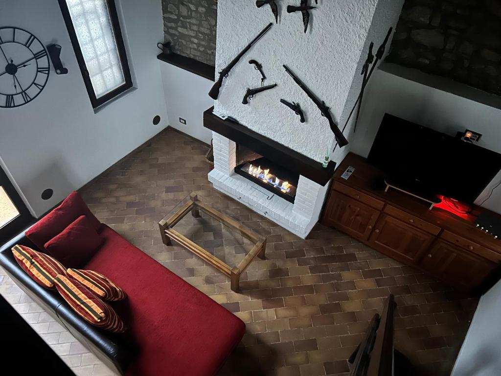 A seating area at La Baita da Nino