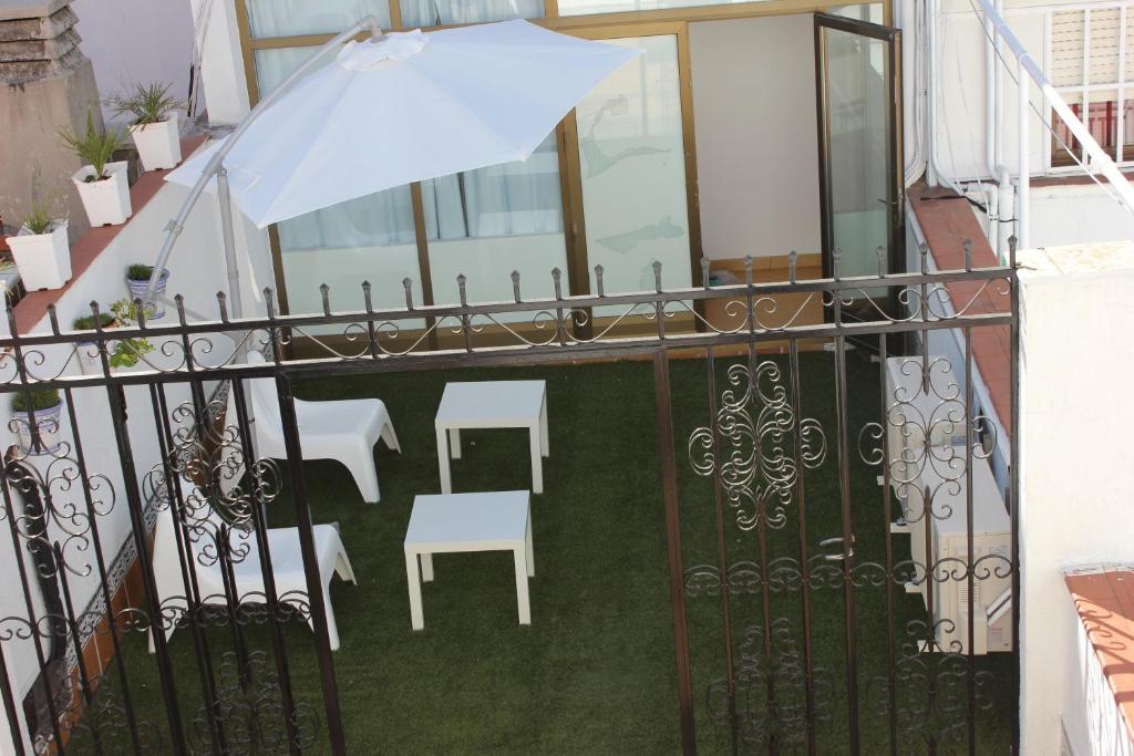 Un balcón o terraza de Hostal Falfes