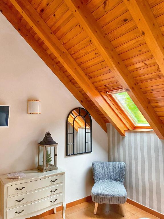 Posezení v ubytování Hotel Ostau d'Òc