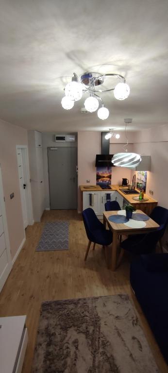 Kuchyňa alebo kuchynka v ubytovaní Apartament Nad Zalewem Zegrzyńskim