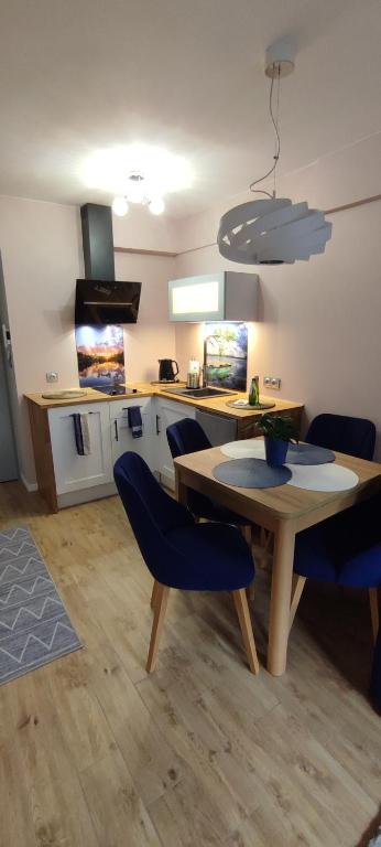 Kuchyňa alebo kuchynka v ubytovaní Apartament Nad Zalewem Zegrzyńskim