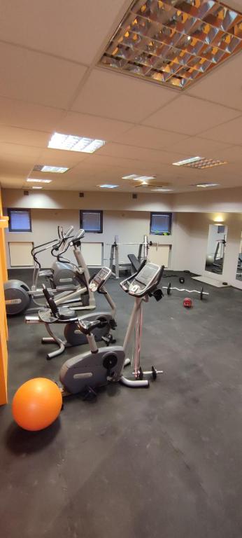 Posilňovňa alebo fitness centrum v ubytovaní Apartament Nad Zalewem Zegrzyńskim