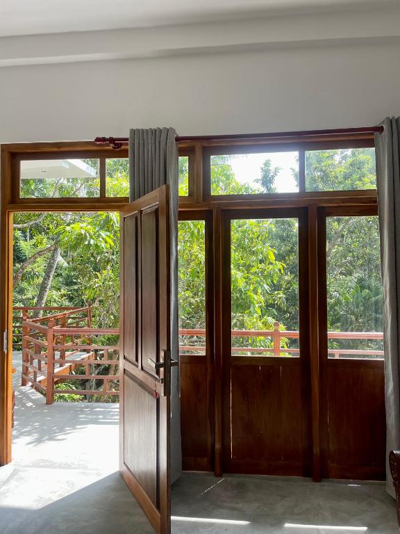 Balkón nebo terasa v ubytování Jungle Escape Hiriketiya