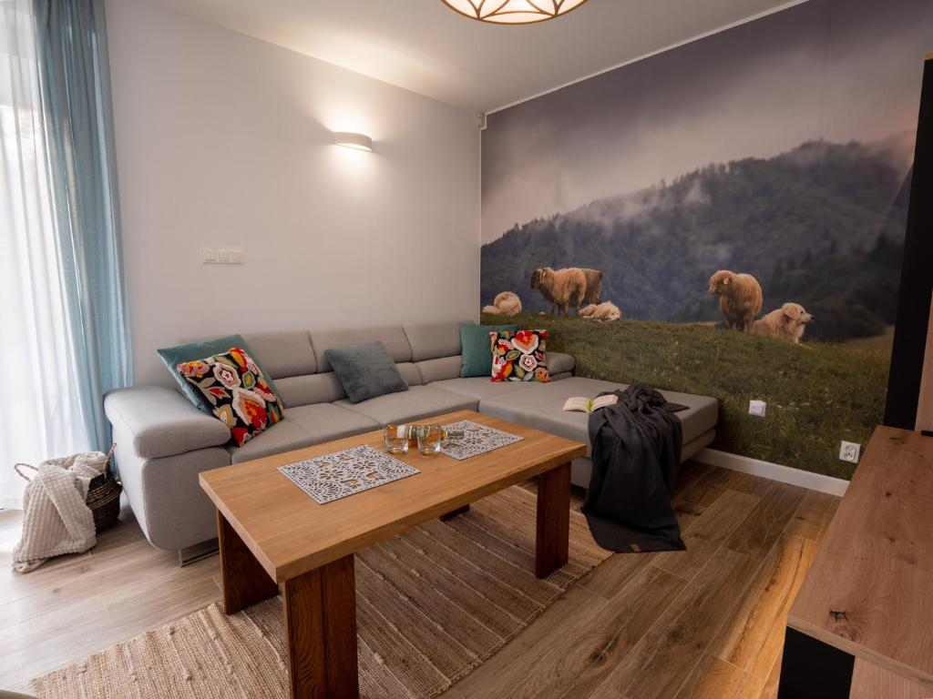 Posedenie v ubytovaní Apartament Sielanka Jaworki