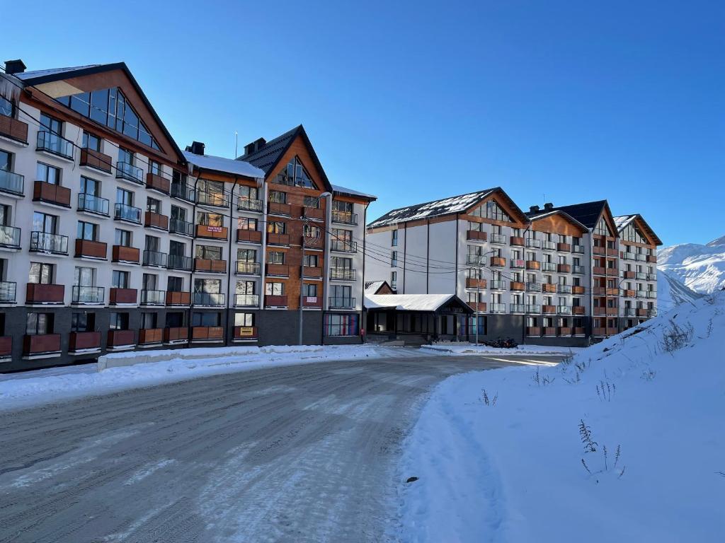 Panorama apartment New Gudauri v zimě