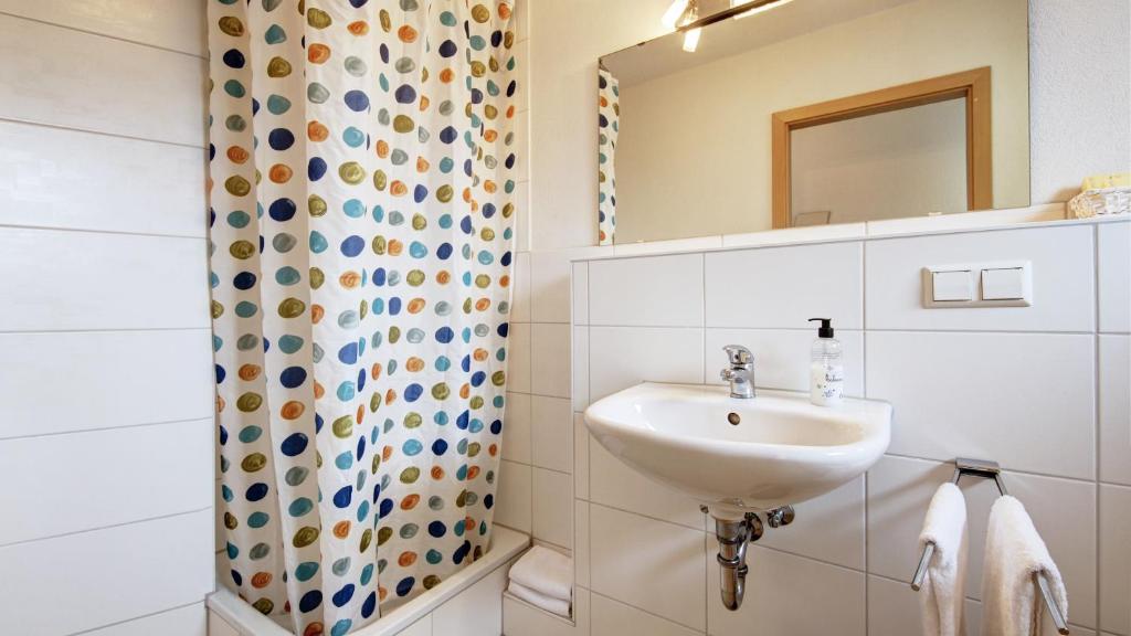 Koupelna v ubytování Fleiner Gästehaus
