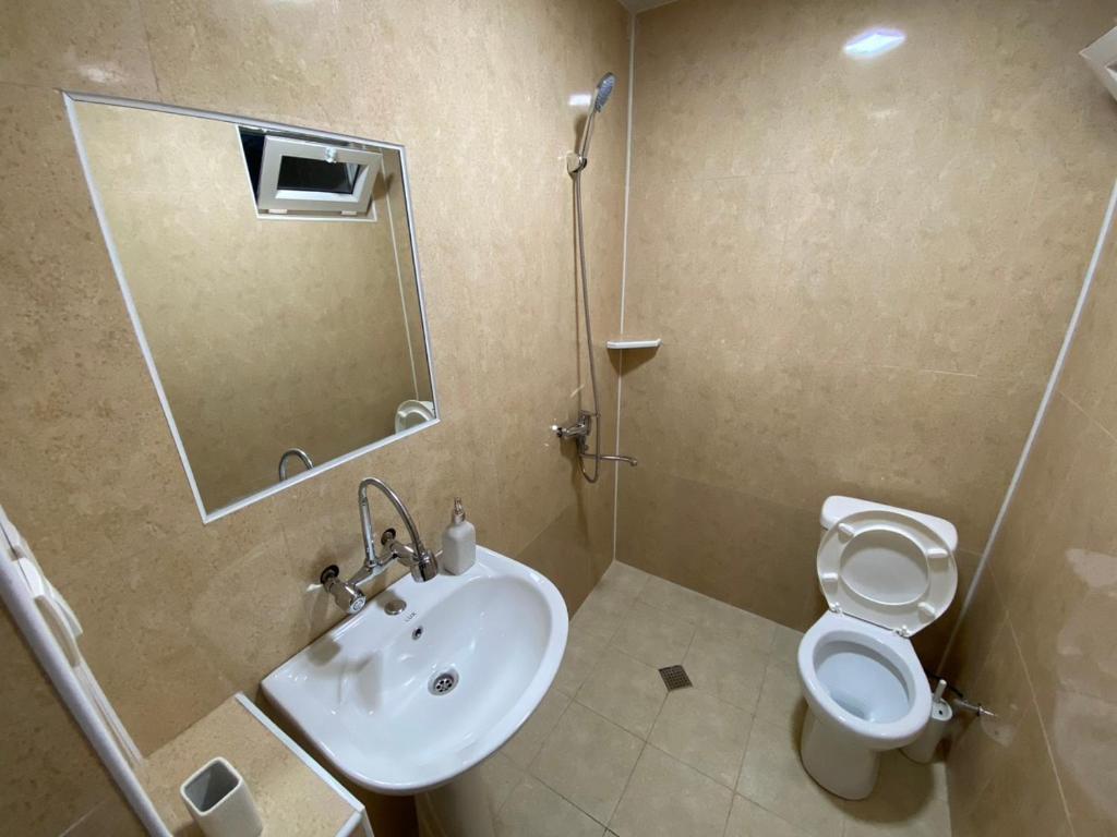 Koupelna v ubytování Guesthouse LUKA