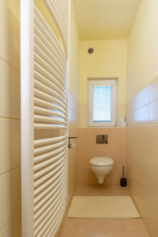 Koupelna v ubytování Apartmány Petra