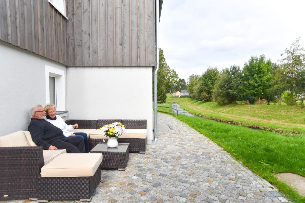 Zahrada ubytování Ferienwohnung Spreeblick
