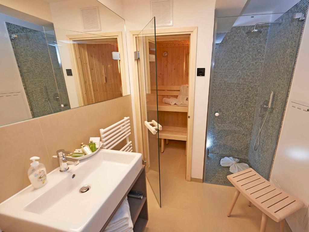 Koupelna v ubytování Strandresort Prora - WG 202 mit Meerblick und Sauna