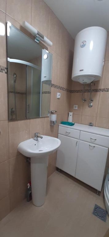 Koupelna v ubytování Tid Apartman