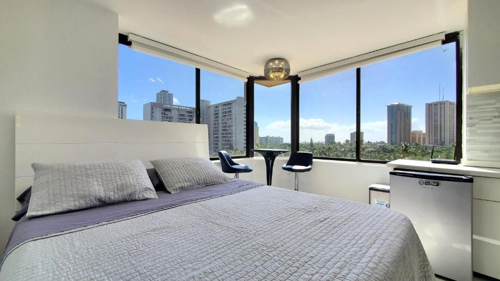 Waikiki beach modern studio No resort fee Best location, Honolulu –  posodobljene cene za leto 2023