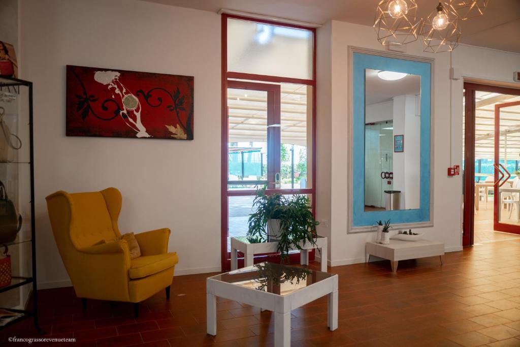 Posezení v ubytování Hotel Quattro Palme