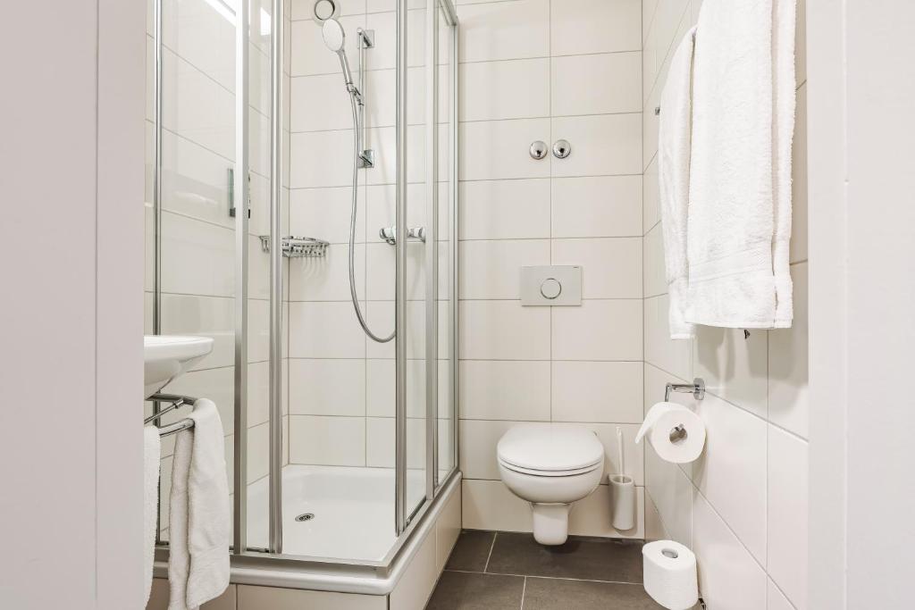 Koupelna v ubytování flexymotel Wil