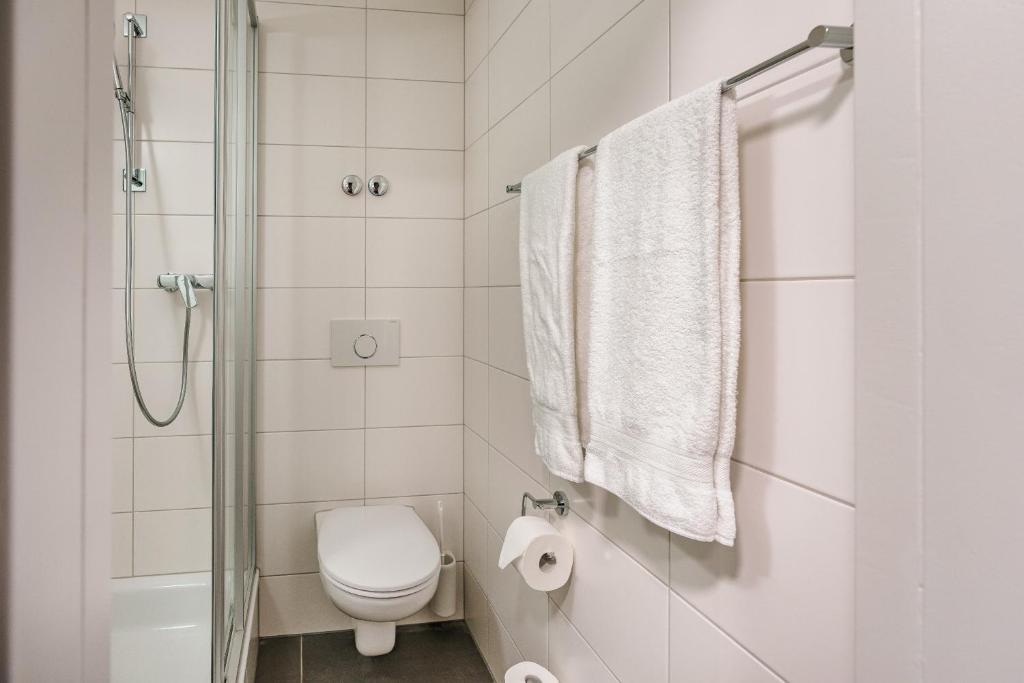 Koupelna v ubytování flexymotel Wil