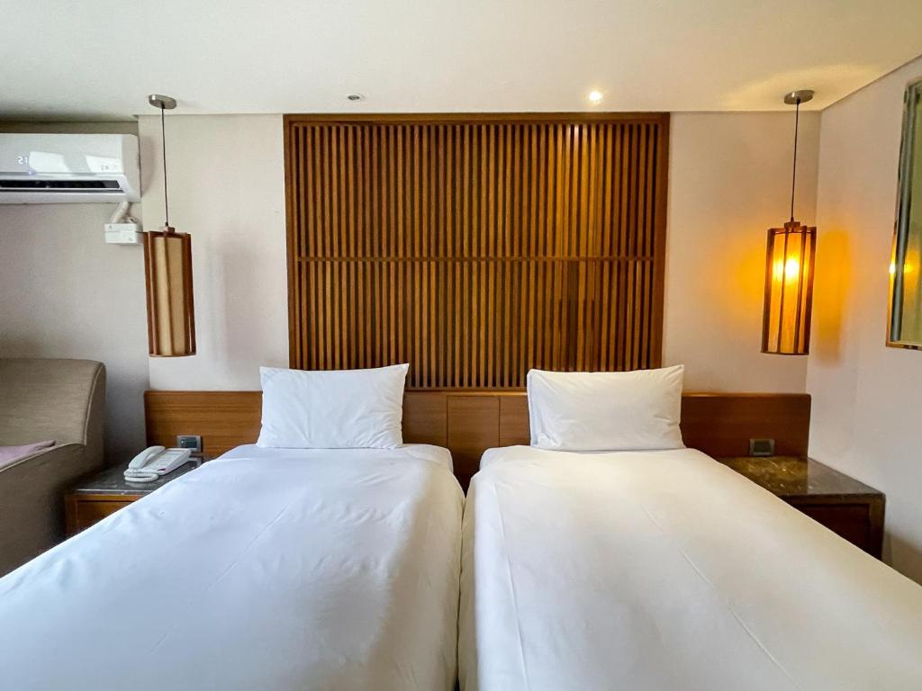 Guide Hotel Taipei Bade - 经典的双胞胎室