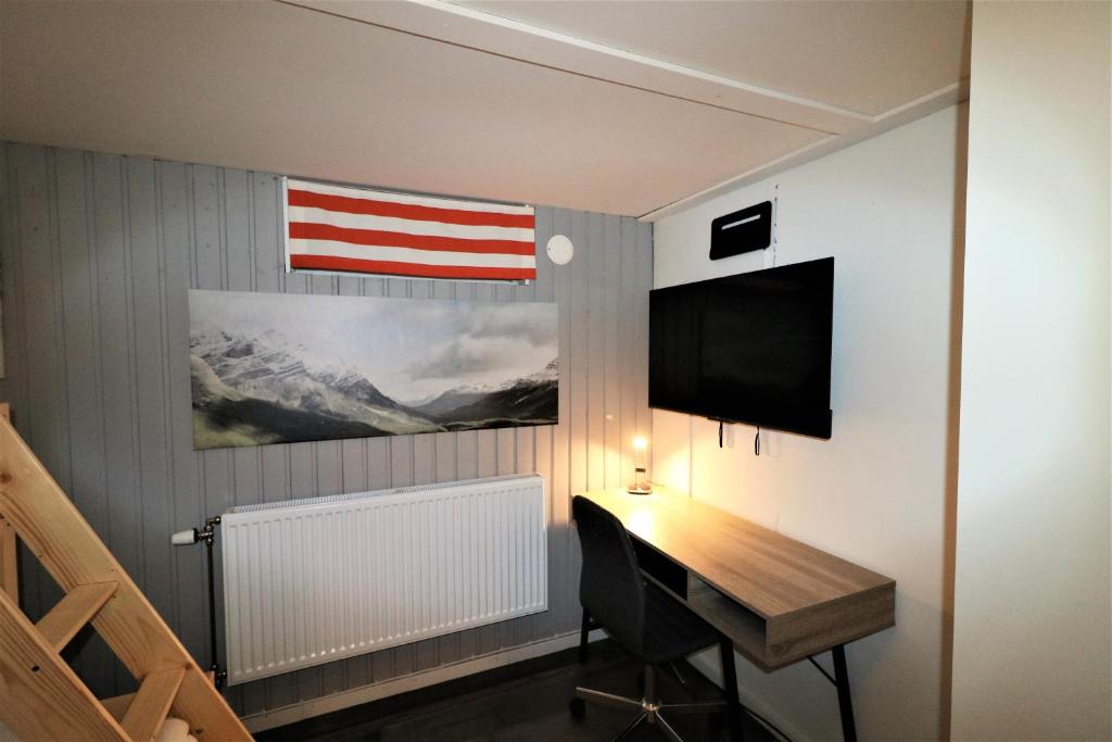 TV a/nebo společenská místnost v ubytování RIBO Apartment Arctic