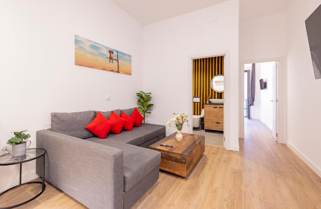 Posezení v ubytování Sevilla deluxe suites
