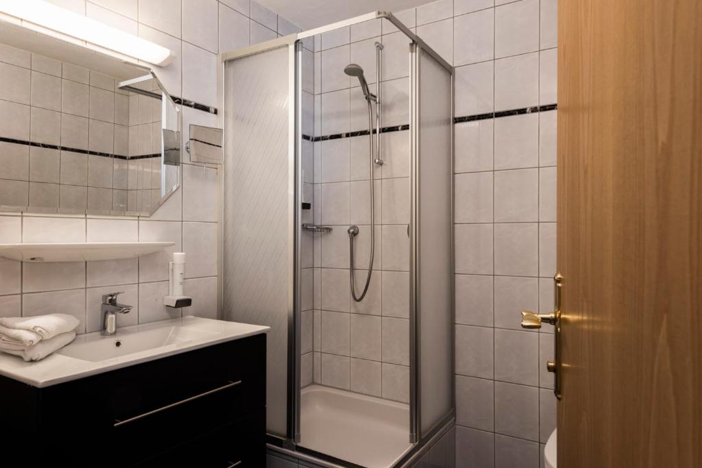 Koupelna v ubytování Hotel Medrazerhof