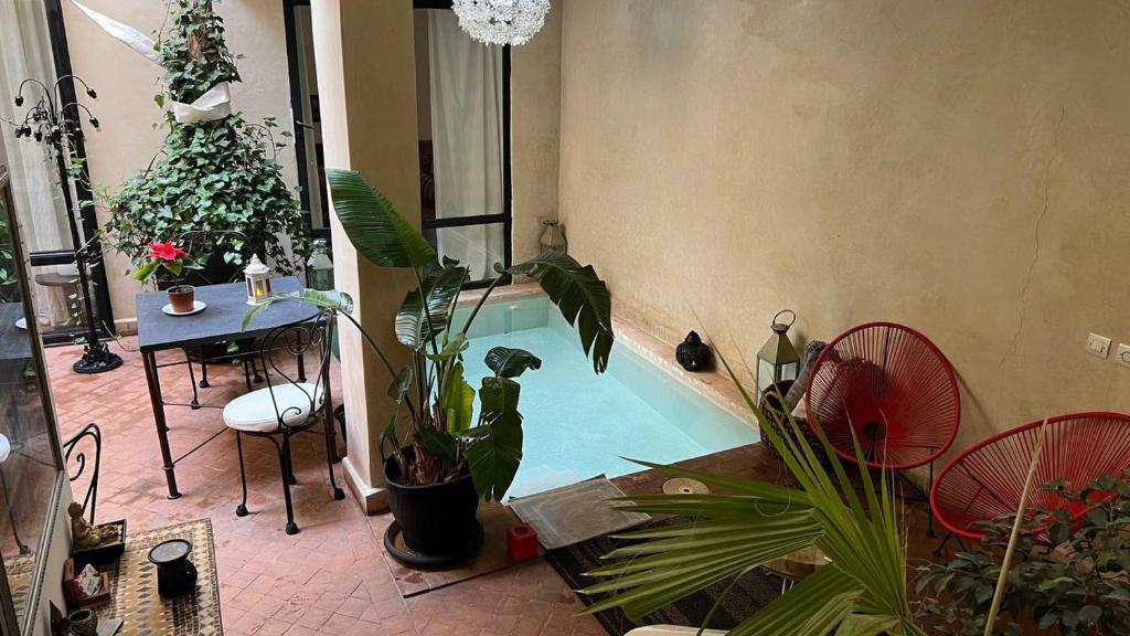 Posezení v ubytování RIAD PÉNÉLOPE Marrakech