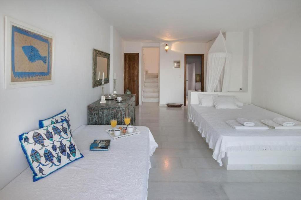Postel nebo postele na pokoji v ubytování Spetses Sea View Luxury House