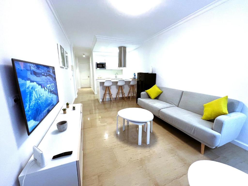 TV a/nebo společenská místnost v ubytování Apartamento Mar en Calma