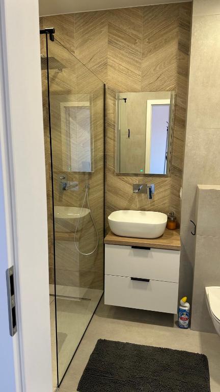 Kúpeľňa v ubytovaní Apartamenty Mickiewicza40