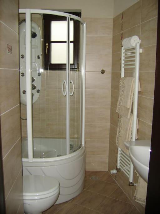 A bathroom at House Trivia