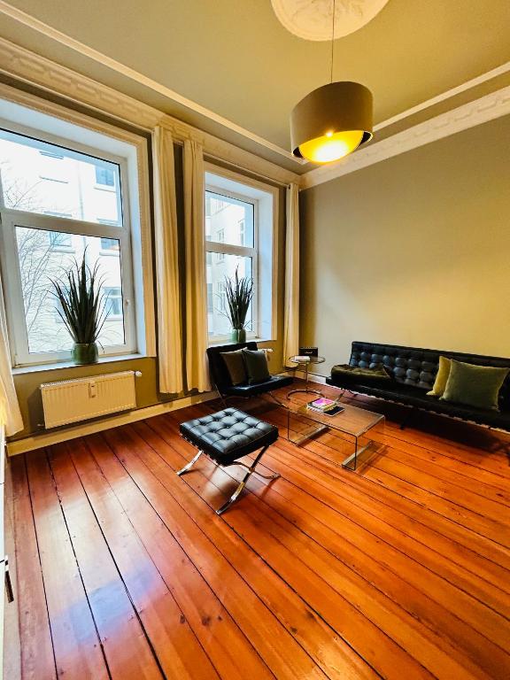 Posezení v ubytování Blue City Apartment’s