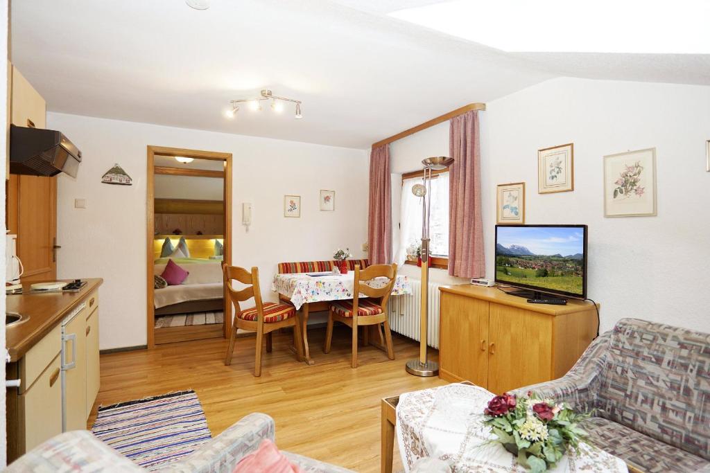 TV a/nebo společenská místnost v ubytování Haus Regner