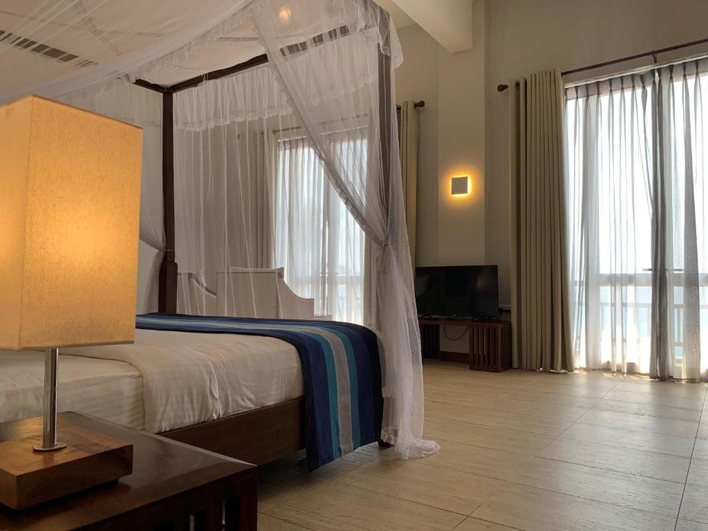 Postel nebo postele na pokoji v ubytování Hotel Refresh Blue