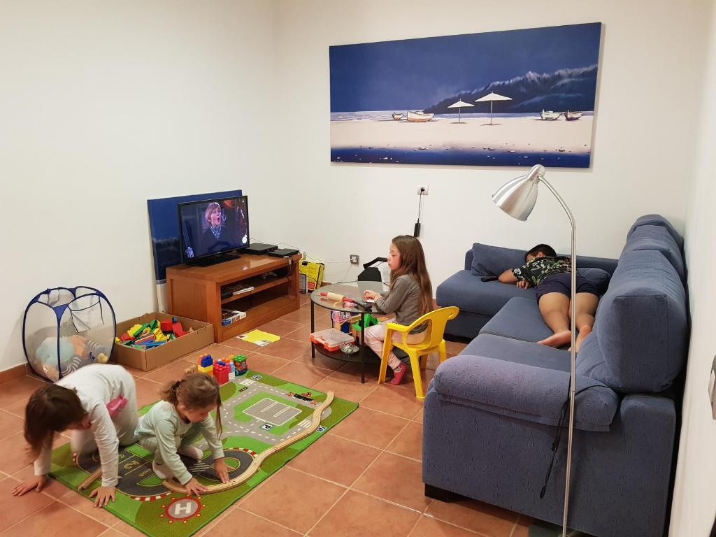 TV a/nebo společenská místnost v ubytování Villa Marina1