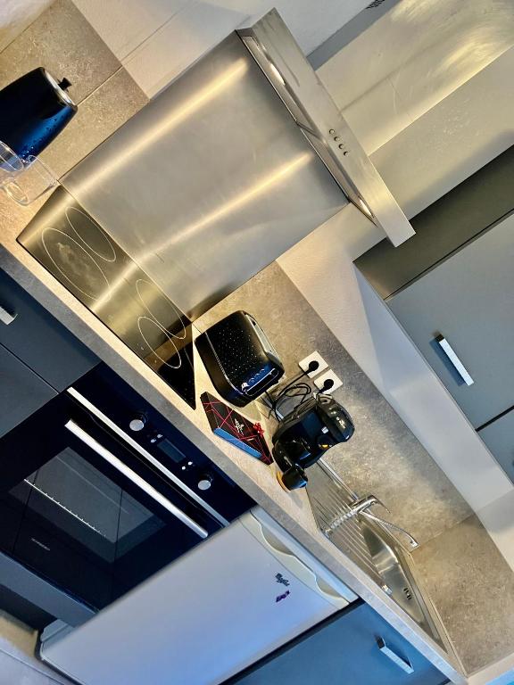 Kuchyňa alebo kuchynka v ubytovaní Bastia sud , Quartier residentiel