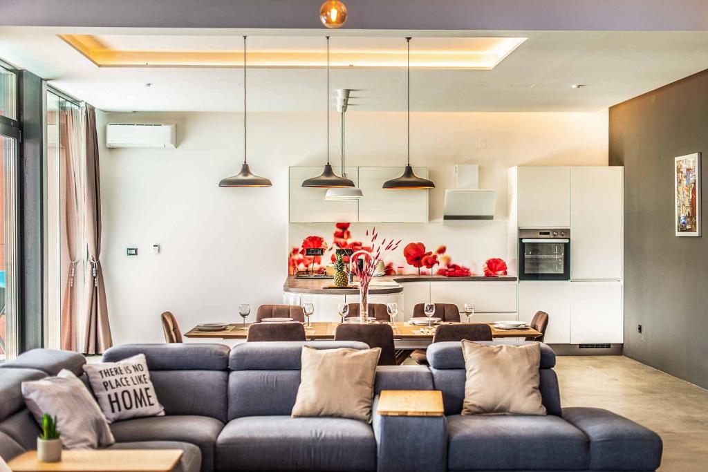 Kuchyň nebo kuchyňský kout v ubytování Villa Istria Deluxe I