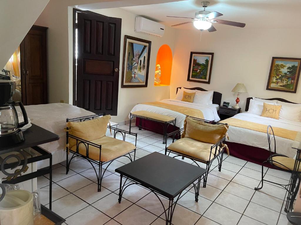 Posezení v ubytování Hotel Camino Maya