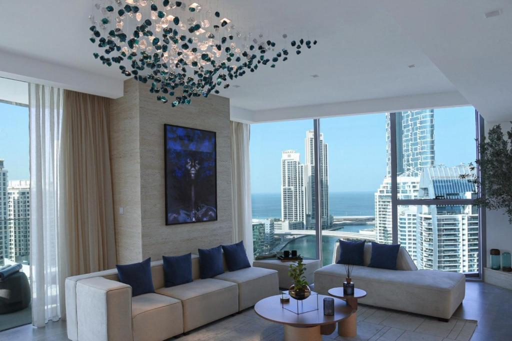 Apartment Iconic Interior Designed Ocean View 3 Bedroom In Dubai Marina Uae Booking Com